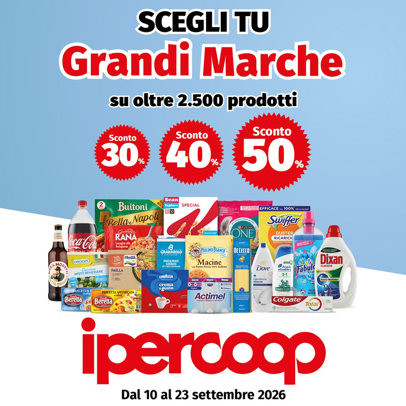 Ipercoop – Sconto Grandi Marche